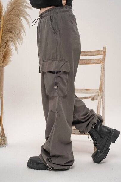 GRİ TREND KARGO PANTALON - 4