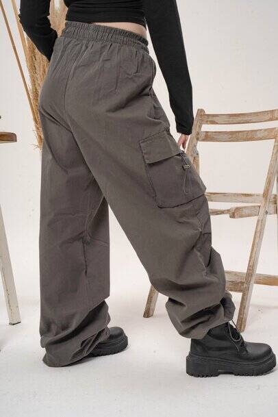 GRİ TREND KARGO PANTALON - 5