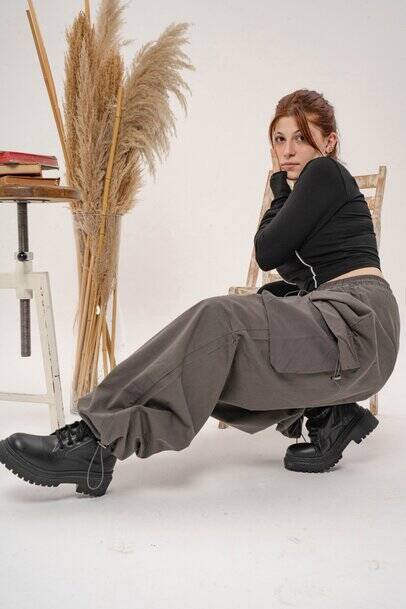 GRİ TREND KARGO PANTALON - 3